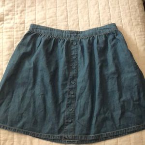 A-line Chambray skirt